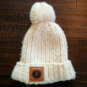 Pure Barre Knit Hat with Pom Pom